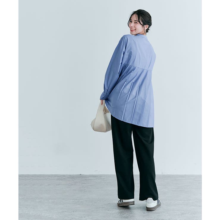 プリーツ切り替えヘンリーネックシャツ 2タイプ アイロン要らず | kirakiraShop  | 詳細画像28