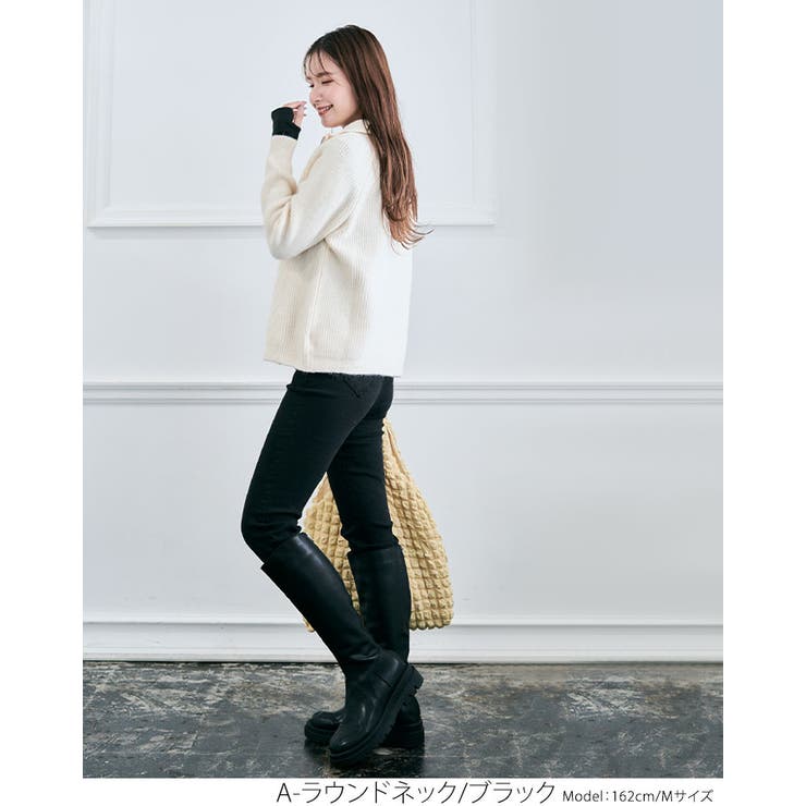 指穴付き裏起毛シルキーウォームインナーカットソー 全4タイプ4色3サイズ インナ… | kirakiraShop  | 詳細画像12 