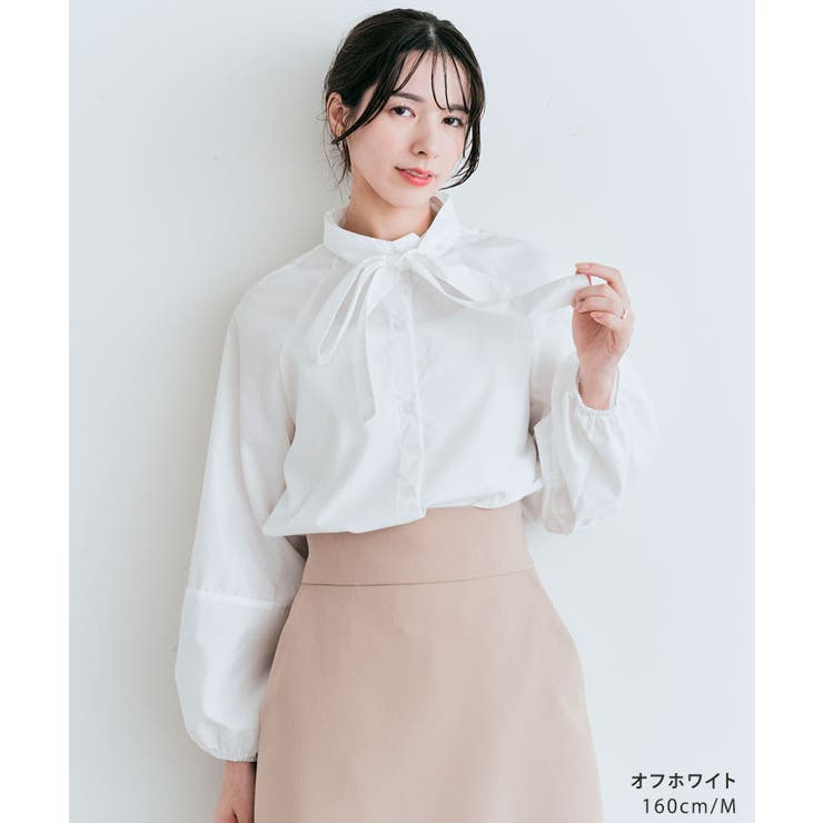 希少になる マルチボウタイブラウス ブラウス[品番：IK000007194 2サイズ トップス