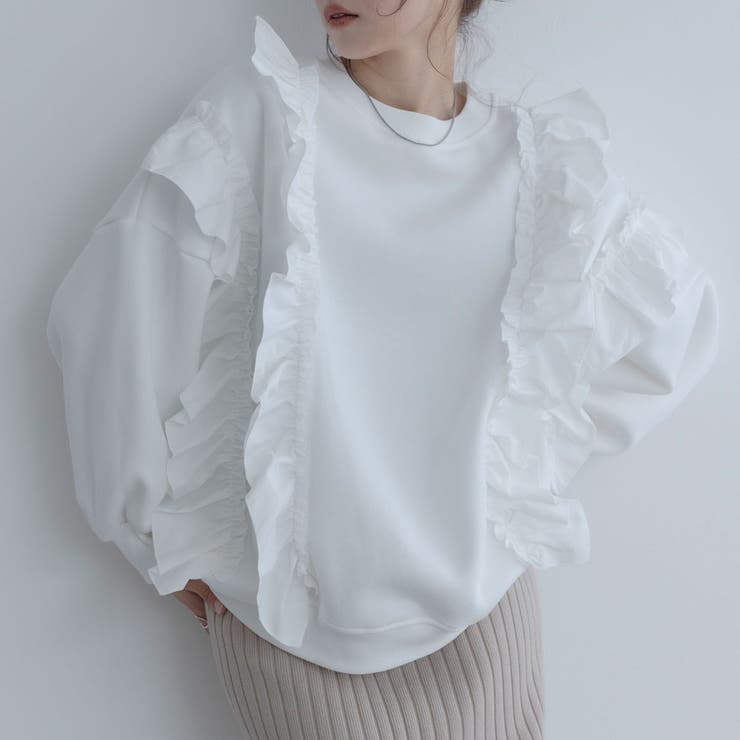 【maviru】裏起毛ラッフルスウェットプルオーバー 裏起毛 長袖 | kirakiraShop  | 詳細画像23 