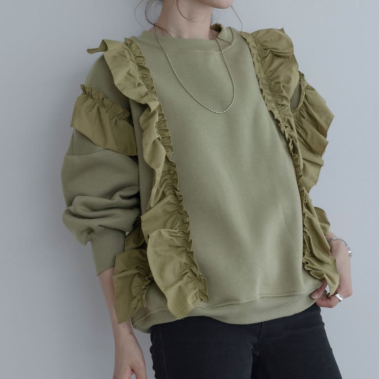 【maviru】裏起毛ラッフルスウェットプルオーバー 裏起毛 長袖 | kirakiraShop  | 詳細画像27 
