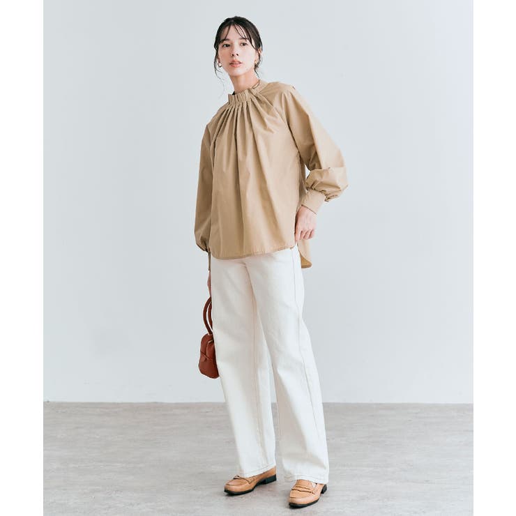 2wayボウタイタックブラウス 2サイズ 体型カバー | kirakiraShop  | 詳細画像17 