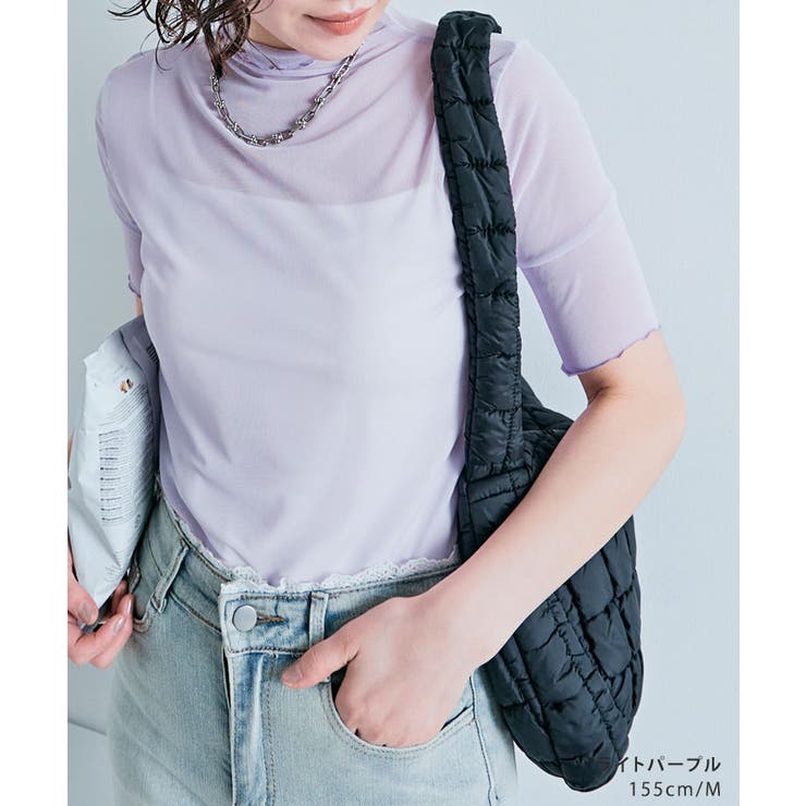 シアーメッシュ半袖トップス 3サイズ シアートップス | kirakiraShop  | 詳細画像12 