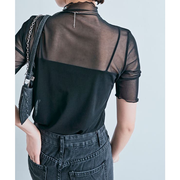 シアーメッシュ半袖トップス 3サイズ シアートップス | kirakiraShop  | 詳細画像4 