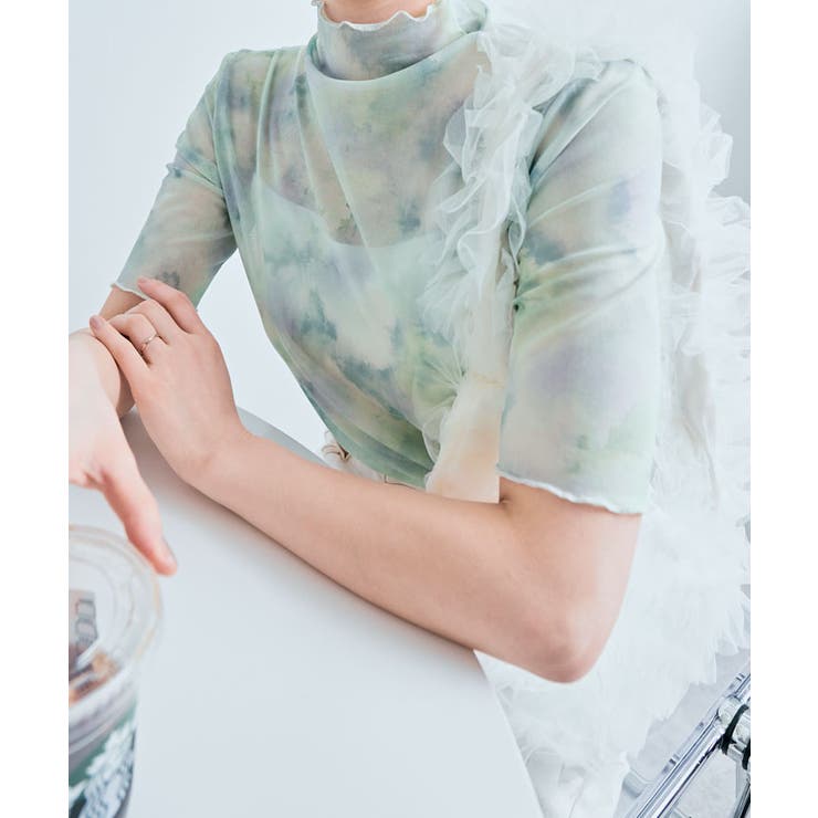 シアーメッシュ半袖トップス 3サイズ シアートップス | kirakiraShop  | 詳細画像32 