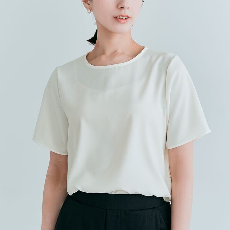 バックファスナーシフォンTシャツ 4サイズ トップス | kirakiraShop  | 詳細画像28 