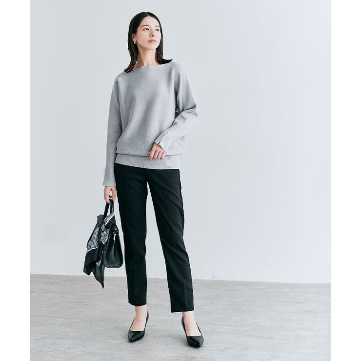 袖パールコットンニットドルマントップス ドルマン 着痩せ | kirakiraShop  | 詳細画像13