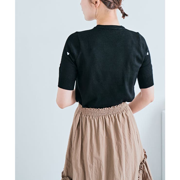 80s KyoichiFUJITA ビーズ刺繍ハンドメイドニット/イッセイミヤケ