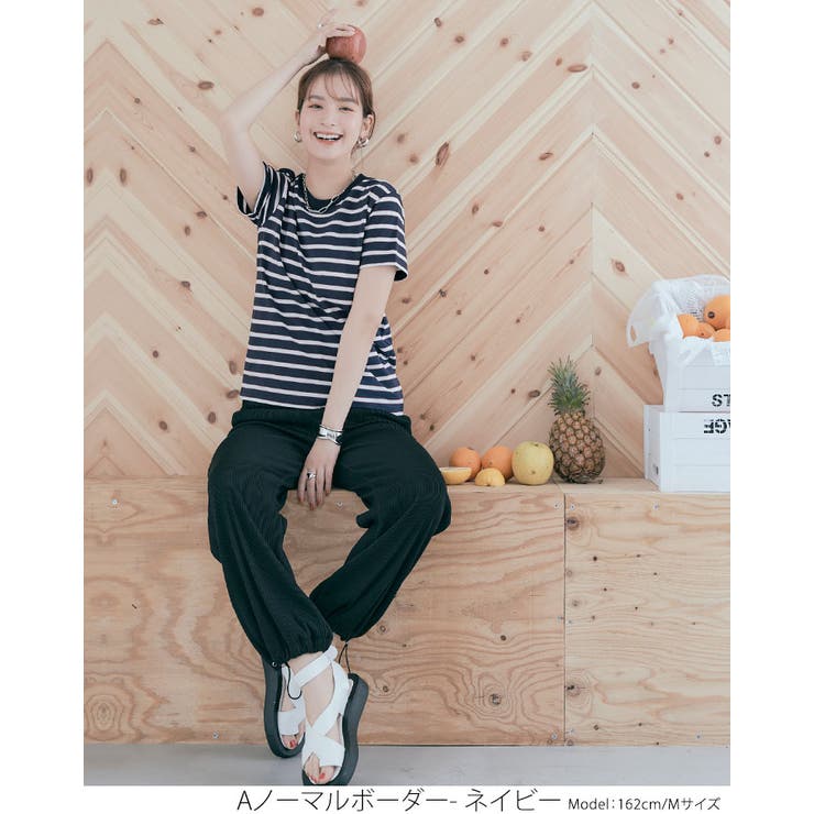ストレッチボーダーTシャツ トップス ボーダーTシャツ | kirakiraShop  | 詳細画像15 