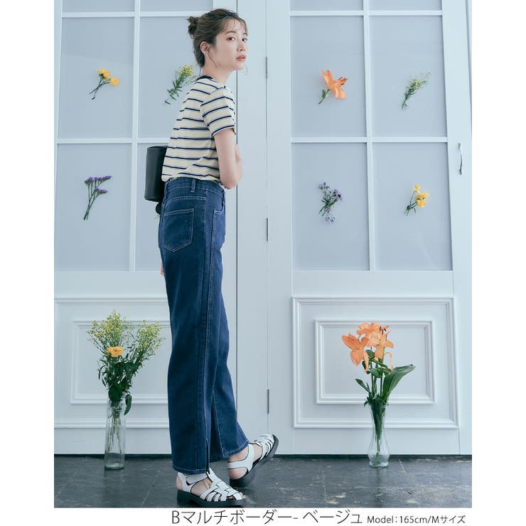 ストレッチボーダーTシャツ トップス ボーダーTシャツ | kirakiraShop  | 詳細画像22 