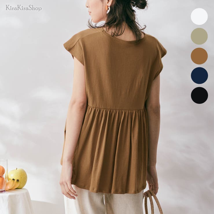 バックフレアフレンチスリーブカットソー トップス カットソー 品番 Ik Kirakirashop キラキラショップ のレディースファッション通販 Shoplist ショップリスト