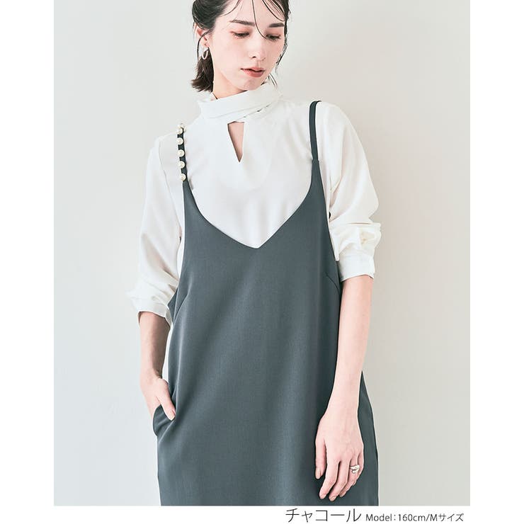 パールショルダーキャミワンピース 2サイズ キャミソールワンピース[品番：IK000007372]｜kirakiraShop  （キラキラショップ）のレディースファッション通販｜SHOPLIST（ショップリスト）