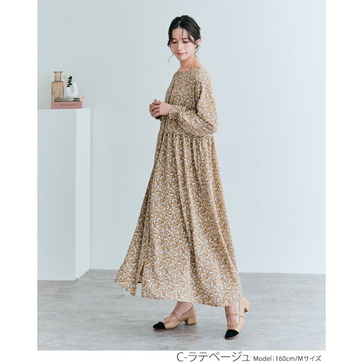 3way花柄シフォンワンピース 2サイズ 花柄ワンピース[品番：IK000007586]｜kirakiraShop  （キラキラショップ）のレディースファッション通販｜SHOPLIST（ショップリスト）