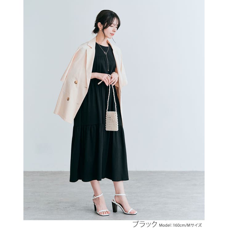 ティアードカットソーワンピース 2タイプ ワンピース[品番
