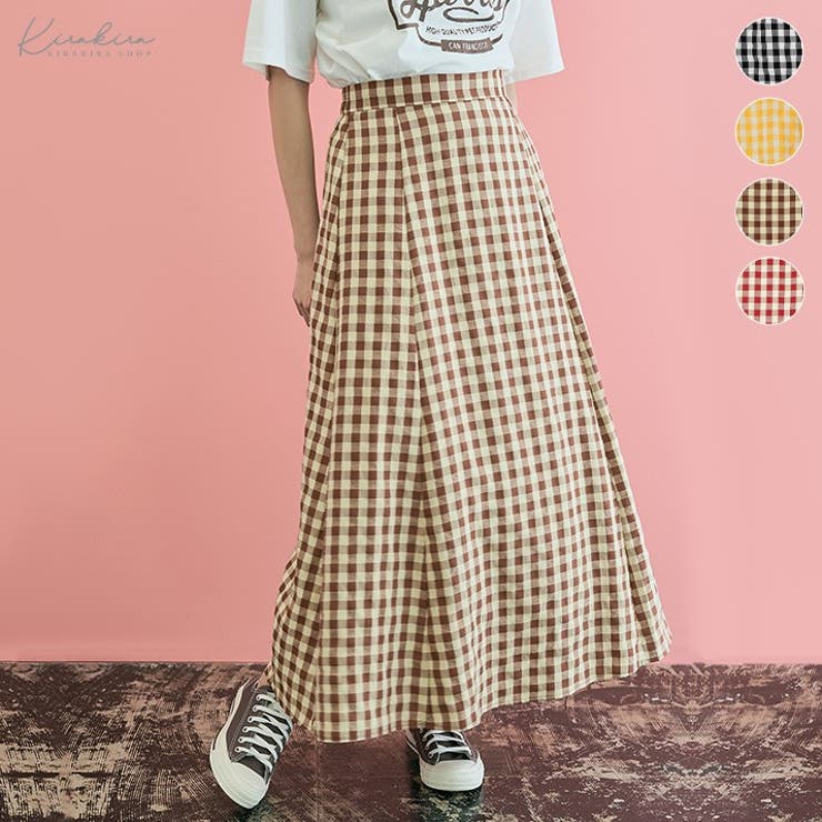 ギンガムチェックフレアスカート ボトムス フレアスカート 品番 Ik Kirakirashop キラキラショップ のレディースファッション通販 Shoplist ショップリスト