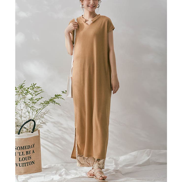 ワッフルストレートロングワンピース ロングワンピース ストレート 品番 Ik Kirakirashop キラキラショップ のレディースファッション通販 Shoplist ショップリスト