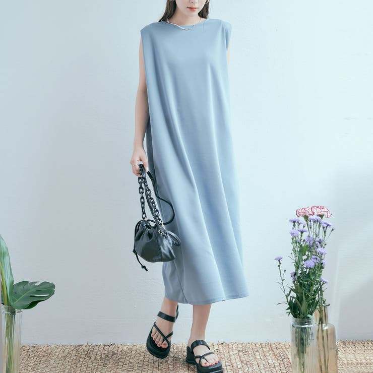 前後2wayタックショルダーストレートワンピース ロングワンピース 品番 Ik Kirakirashop キラキラショップ のレディースファッション通販 Shoplist ショップリスト