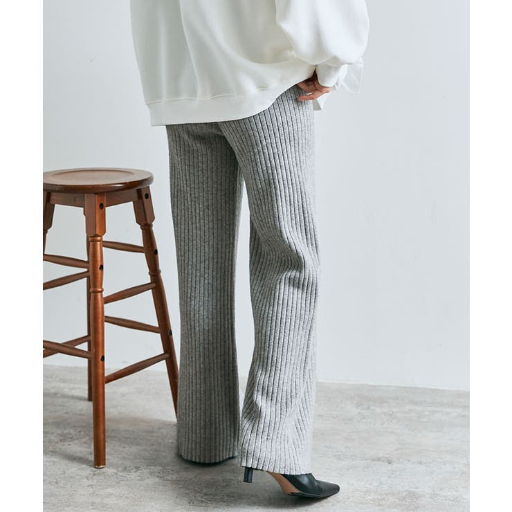 柔暖リブニットワイドパンツ ボトムス ワイドパンツ | kirakiraShop  | 詳細画像23 