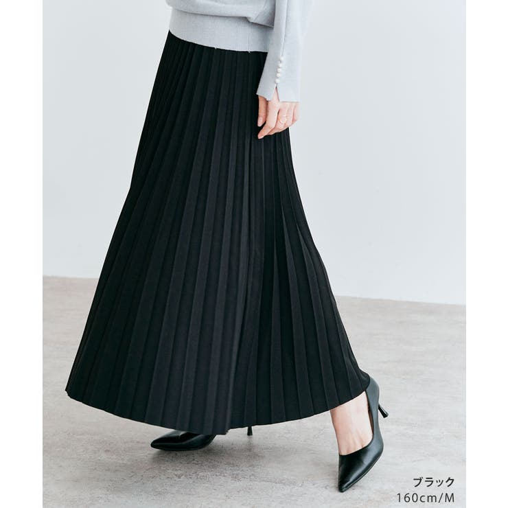 お買い得商店街 全方向ストレッチプリーツスカート 2サイズ ボトムス[品番 Mサイズ