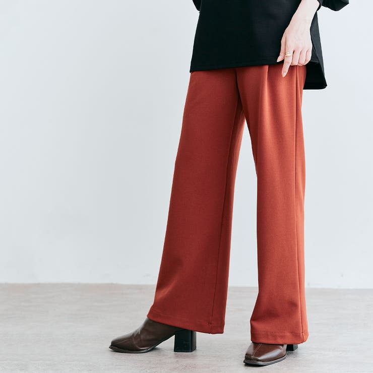 テラコッタ | mochizエレ セミワイドパンツ 2サイズ | kirakiraShop 