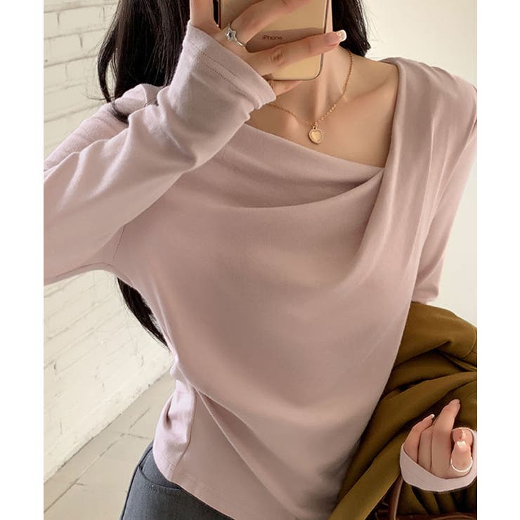ドレープギャザーカットソー トップス カットソー | kirakiraShop  | 詳細画像11 