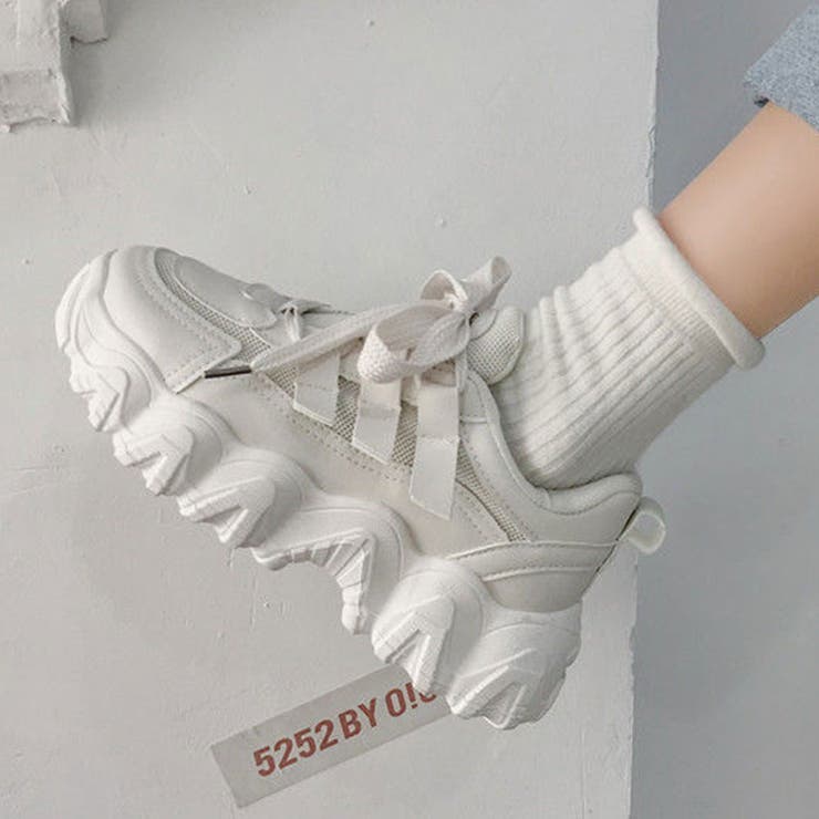 オフホワイト | 厚底スポーツシューズ全2色 4サイズ 小物 | kirakiraShop 