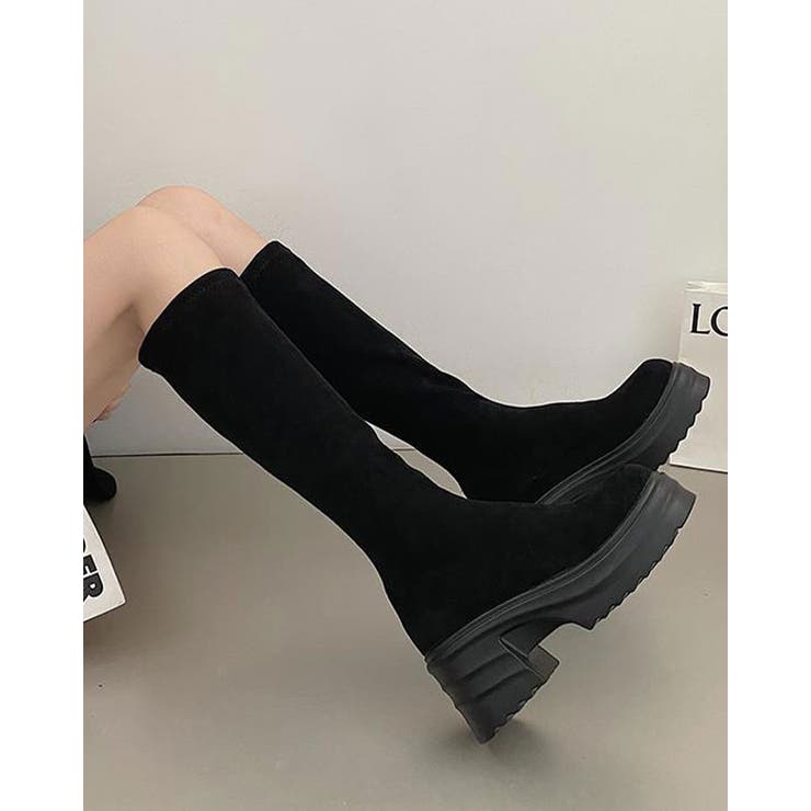 厚底エコスエードブーツ 全2タイプ 5サイズ | kirakiraShop  | 詳細画像12 