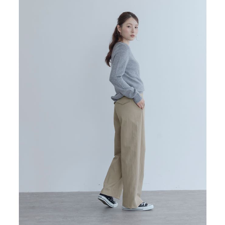 【maviru】ツイルコクーンカーブパンツ カーブパンツ ハイウエスト | kirakiraShop  | 詳細画像13 
