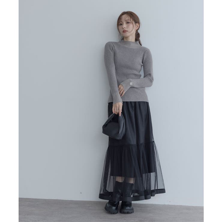 【maviru】シアードッキングリブニット シアー ドッキング | kirakiraShop  | 詳細画像14 