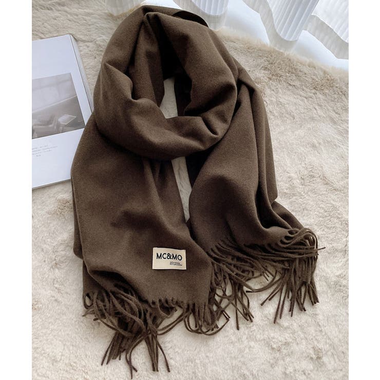 ソフトニット大判ストール ユニセックス 男女兼用[品番：IK000006661