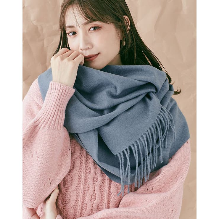 ソフトニット大判ストール ユニセックス 男女兼用 | kirakiraShop  | 詳細画像12 