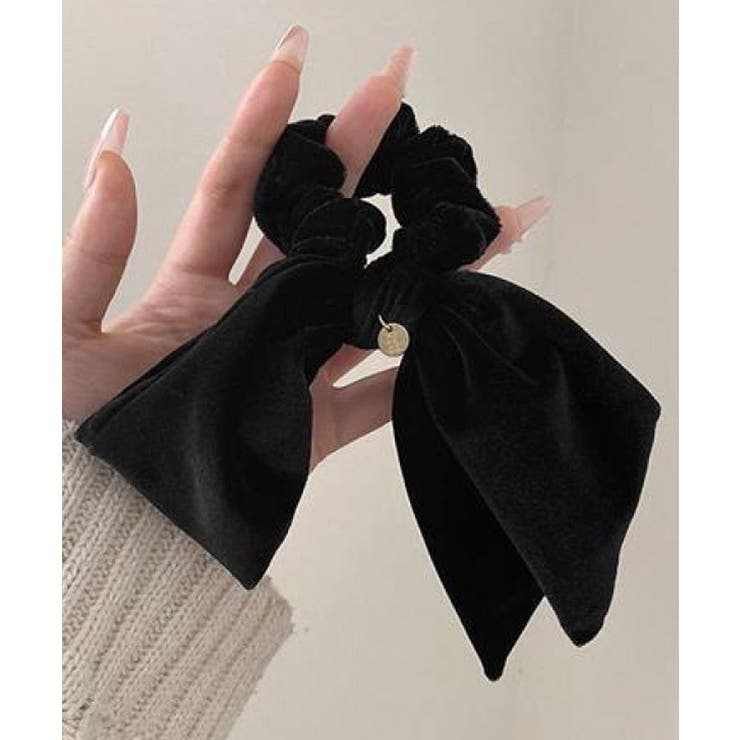 ベロアリボンシュシュ 小物 ヘアアクセサリー | kirakiraShop  | 詳細画像4 