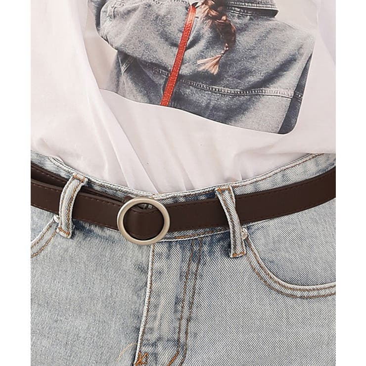 スクエア サークルバックルレザーベルト 3タイプ | kirakiraShop  | 詳細画像37 