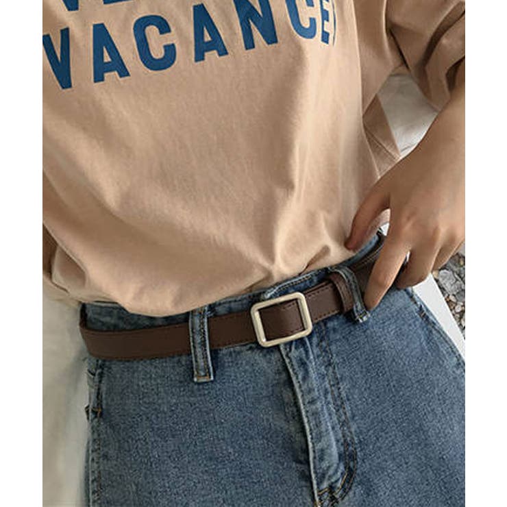 スクエア サークルバックルレザーベルト 3タイプ | kirakiraShop  | 詳細画像17 