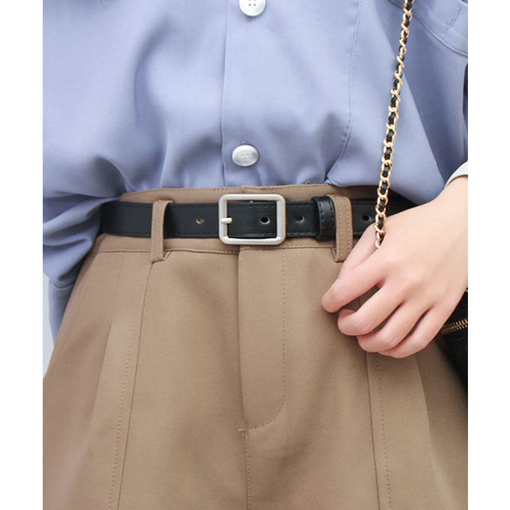 スクエア サークルバックルレザーベルト 3タイプ | kirakiraShop  | 詳細画像20 