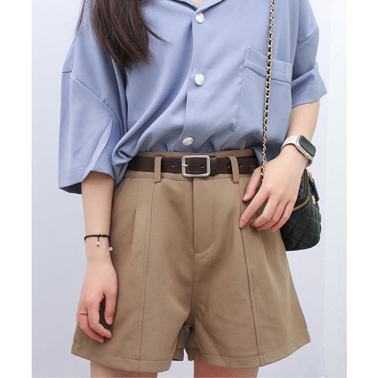 スクエア サークルバックルレザーベルト 3タイプ | kirakiraShop  | 詳細画像23 