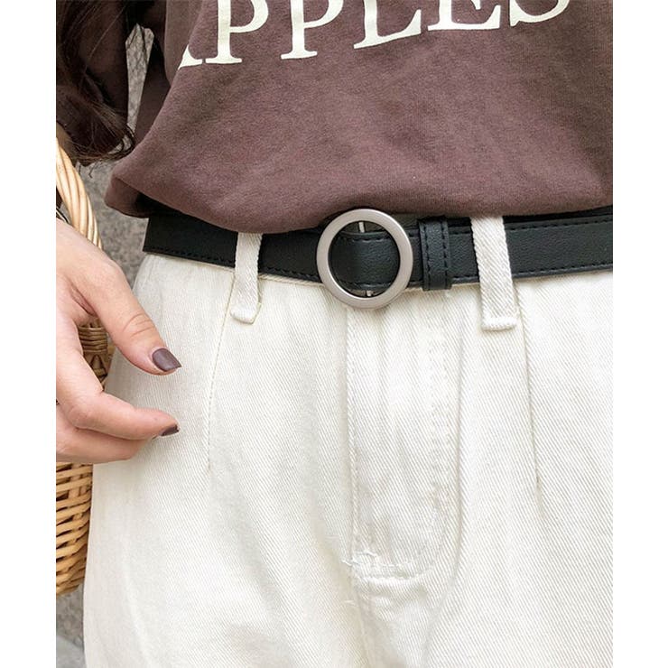 スクエア サークルバックルレザーベルト 3タイプ | kirakiraShop  | 詳細画像25 