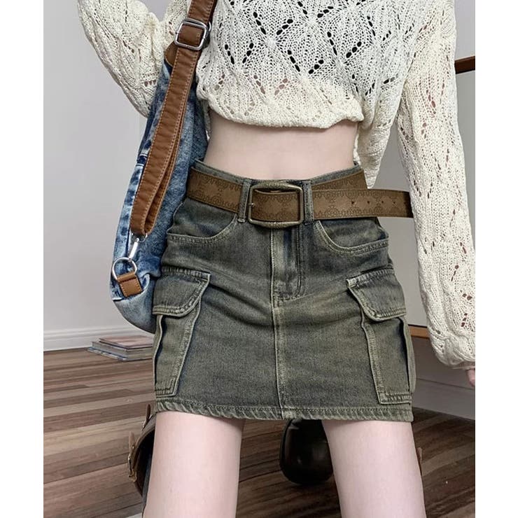 幾何学柄エンボスレザーベルト ワンサイズ 小物 | kirakiraShop  | 詳細画像6 