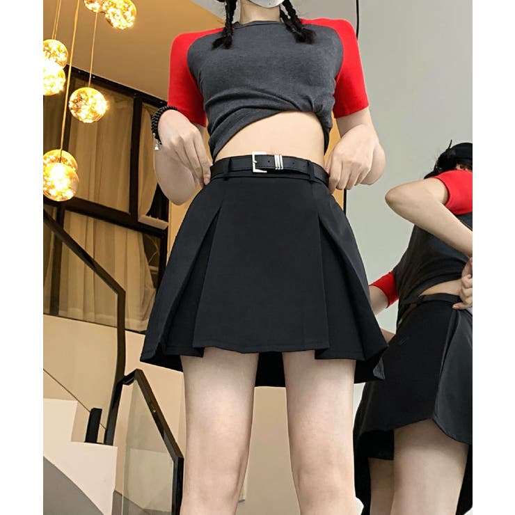 【SHOPLIST限定】タックプリーツツイルミニスカート 3サイズ ボトムス | kirakiraShop  | 詳細画像2 