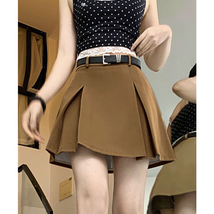 【SHOPLIST限定】タックプリーツツイルミニスカート 3サイズ ボトムス | kirakiraShop  | 詳細画像15 