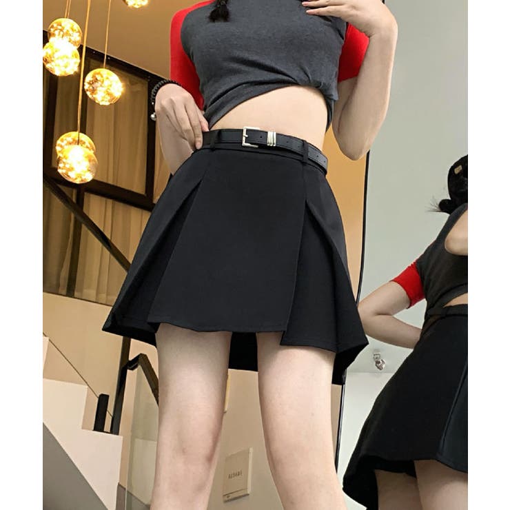 【SHOPLIST限定】タックプリーツツイルミニスカート 3サイズ ボトムス | kirakiraShop  | 詳細画像7 