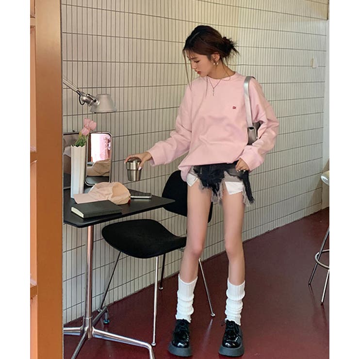 THE SHISHIKUI RIBB TOP ピンク　トップス THE SHISHIKUI RIBB TOP ピンク トップス RIBB TOP / PINK