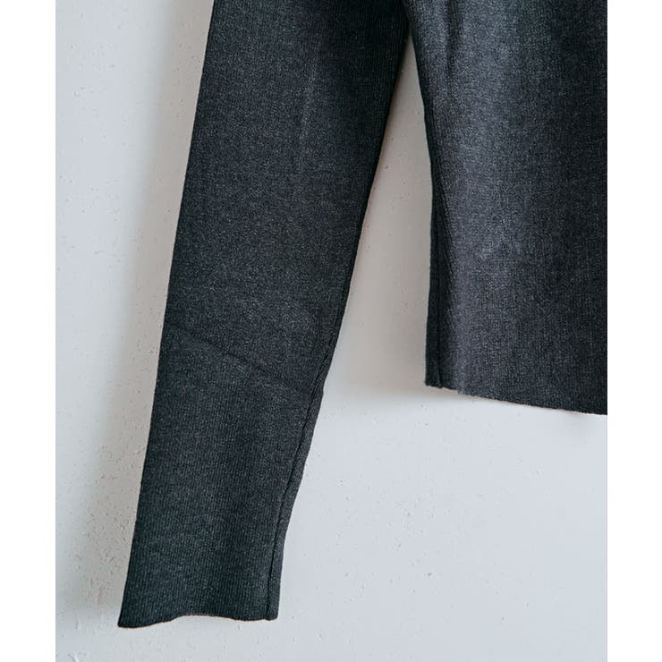 パールボタンレイヤード風ドッキングニットソー ニットトップス ニットソー | kirakiraShop  | 詳細画像23 