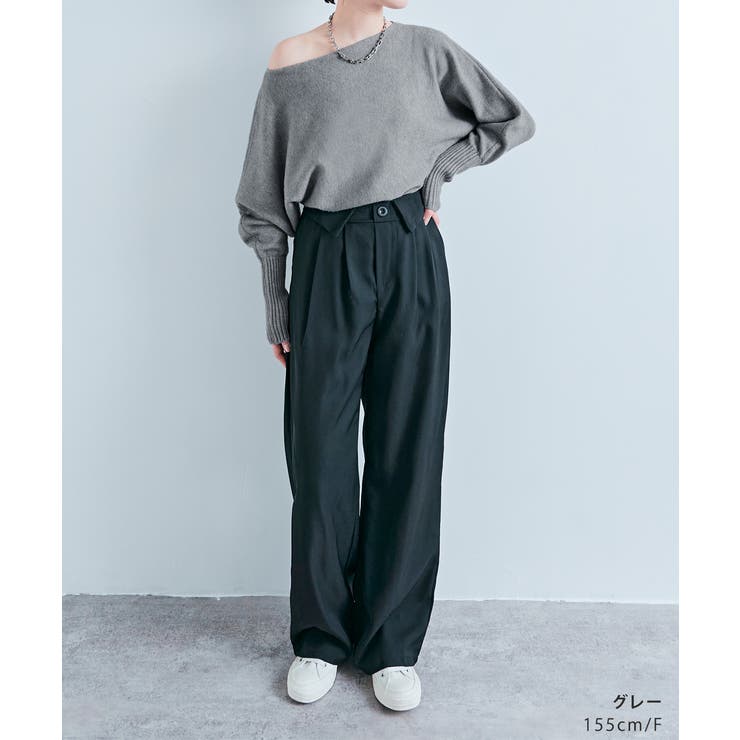 オフショルダードルマンニットトップス トップス ニット | kirakiraShop  | 詳細画像15 