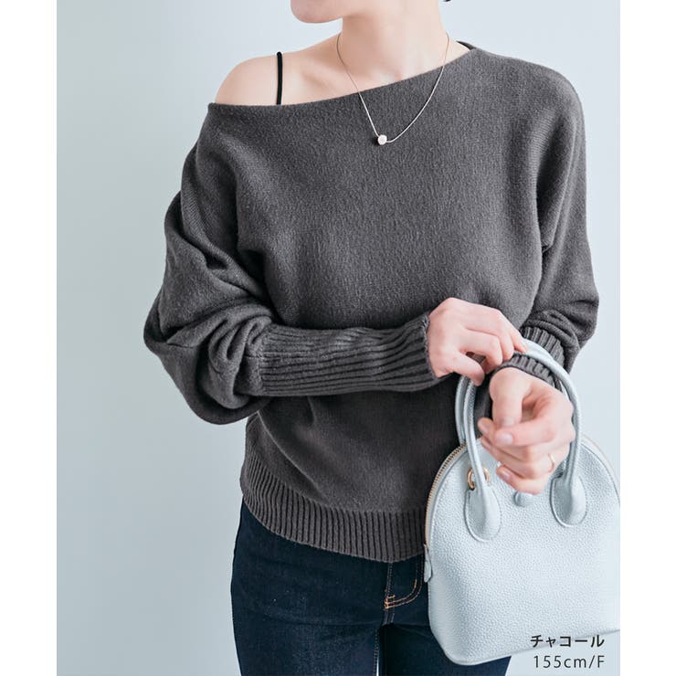 オフショルダードルマンニットトップス トップス ニット | kirakiraShop  | 詳細画像18 