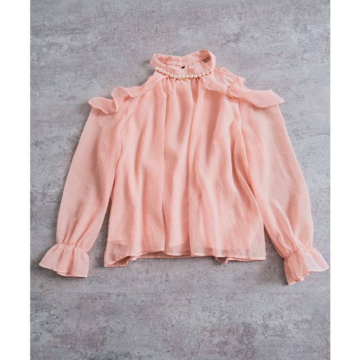 シフォンホルターネックパールブラウス トップス ブラウス | kirakiraShop  | 詳細画像20 