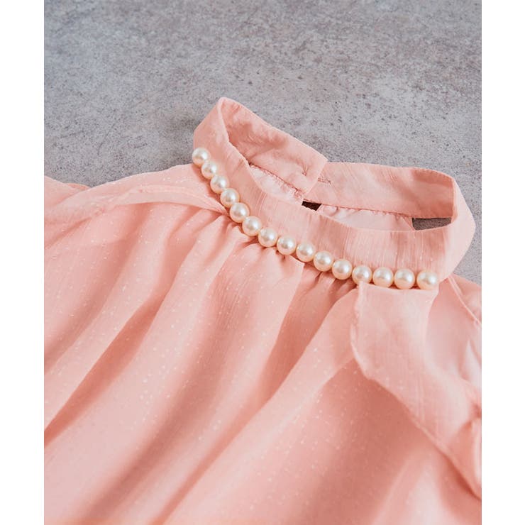 シフォンホルターネックパールブラウス トップス ブラウス | kirakiraShop  | 詳細画像21 
