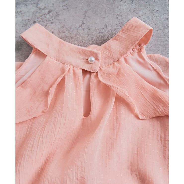 シフォンホルターネックパールブラウス トップス ブラウス | kirakiraShop  | 詳細画像26 