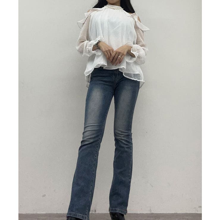 シフォンホルターネックパールブラウス トップス ブラウス | kirakiraShop  | 詳細画像13 