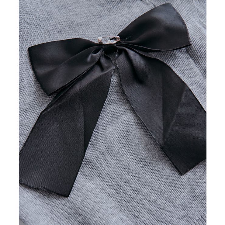 ハートボタンリボン付きニットカーディガン トップス カーディガン | kirakiraShop  | 詳細画像29 